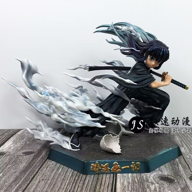 19cm Anime Demon Slayer Figure Toy Kimetsu no Yaiba Muichiro Tokito Statue Model