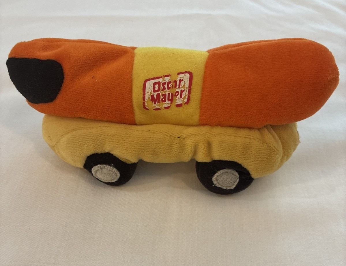 Oscar Mayer Wienermobile Hot Dog Plush Stuffed Beanie The Bean Bag Foodie Toy 7″