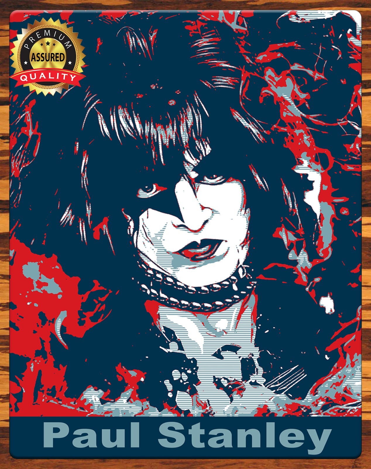 Paul Stanley – Kiss – Rare – Metal Sign 11 x 14