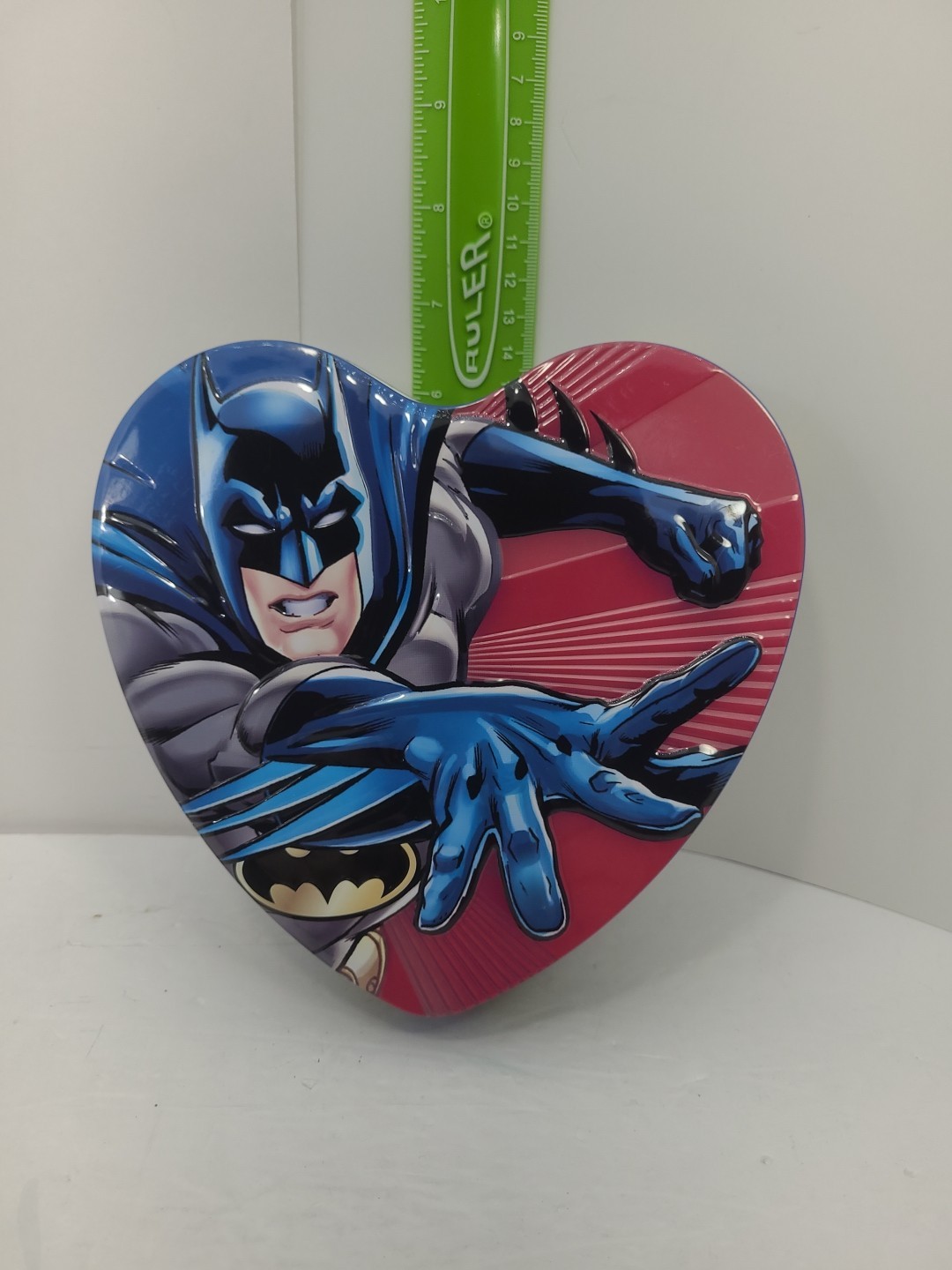 Collectible Batman Metal Tin Can Container with Lid Empty Candy Tin