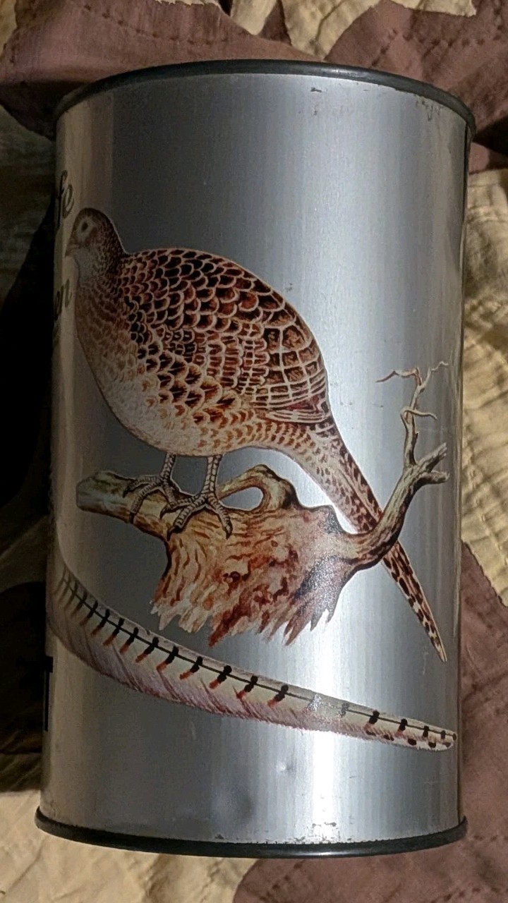 Rare Advertising Tin Can Vintage Martin’s Whole Pheasant Seattle WA Hunting Nice