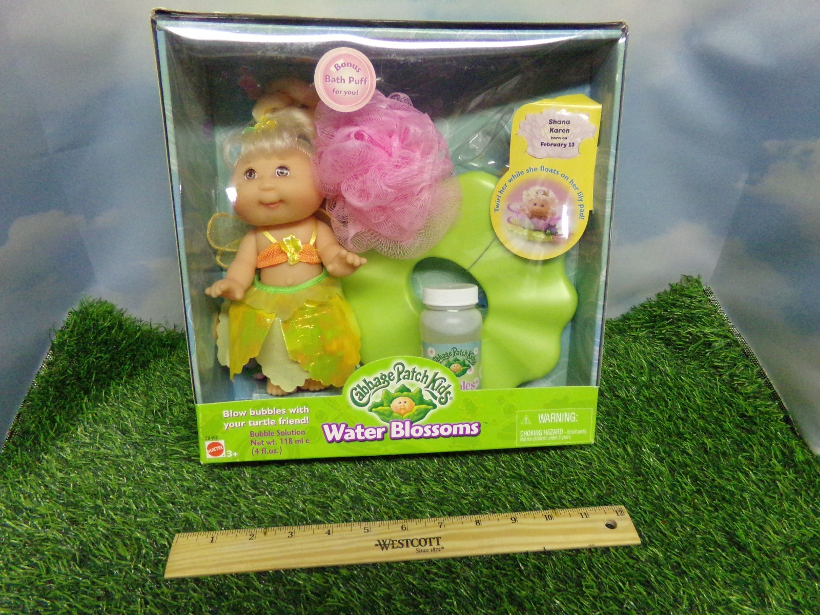 CABBAGE PATCH KIDS WATER BLOSSOMS GIRL DOLL SMALL blond