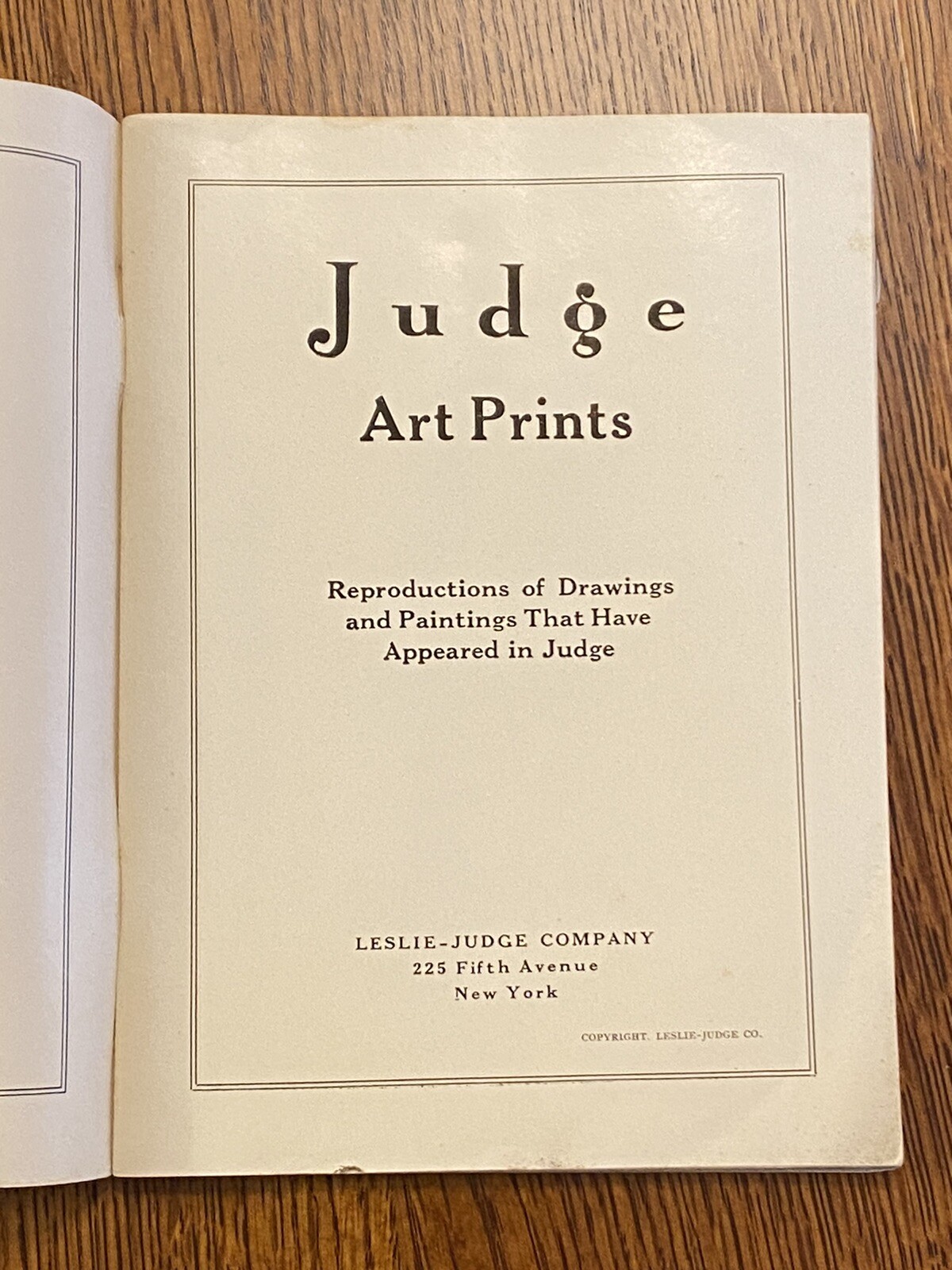 Vintage Magazine Art Deco Catalog Leslie Judge Company 1920s Advertising NYC
