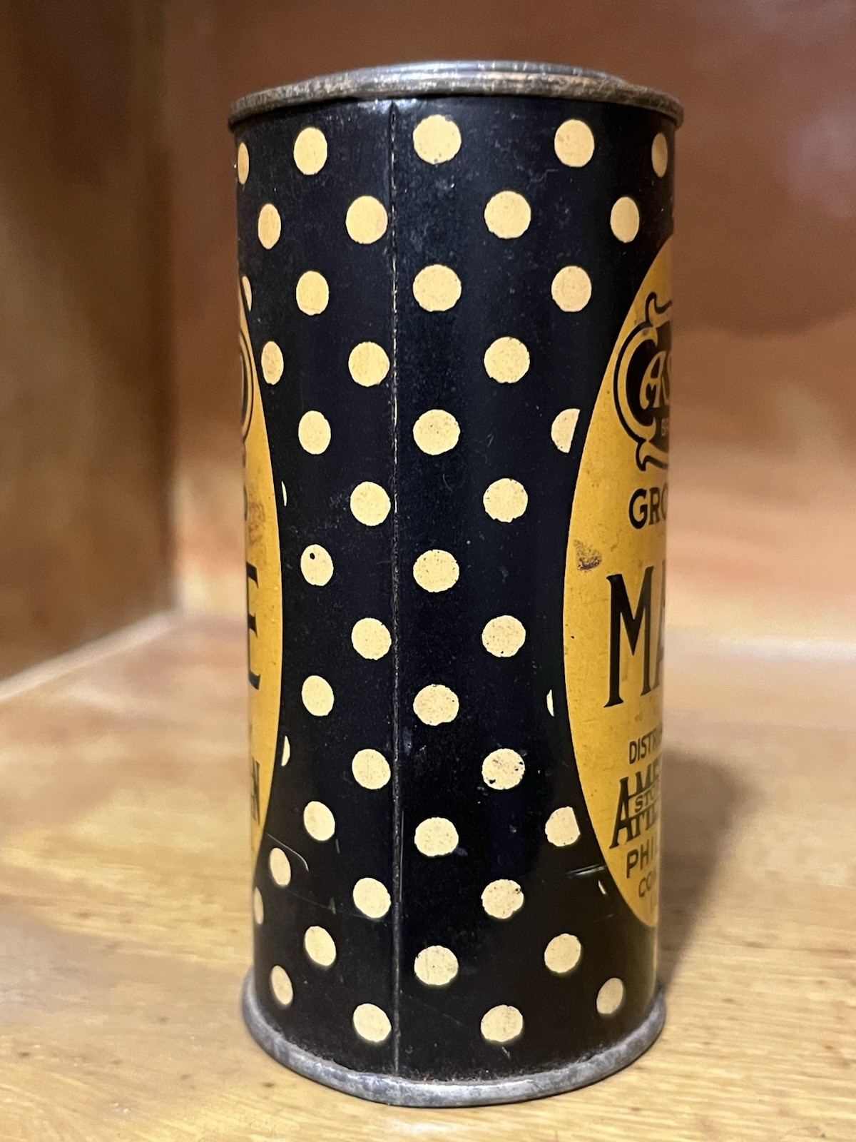 antique American Stores Co. Mace spice tin Asco Brand Philadelphia Pa 1 1/2 oz