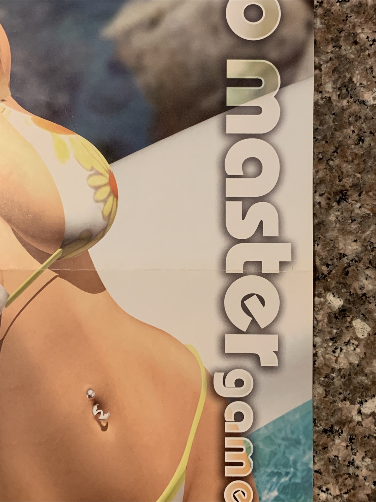 2005 Axe Unlimited Mojo Master PRINT AD Bikini Video Game Girl VTG 2000s