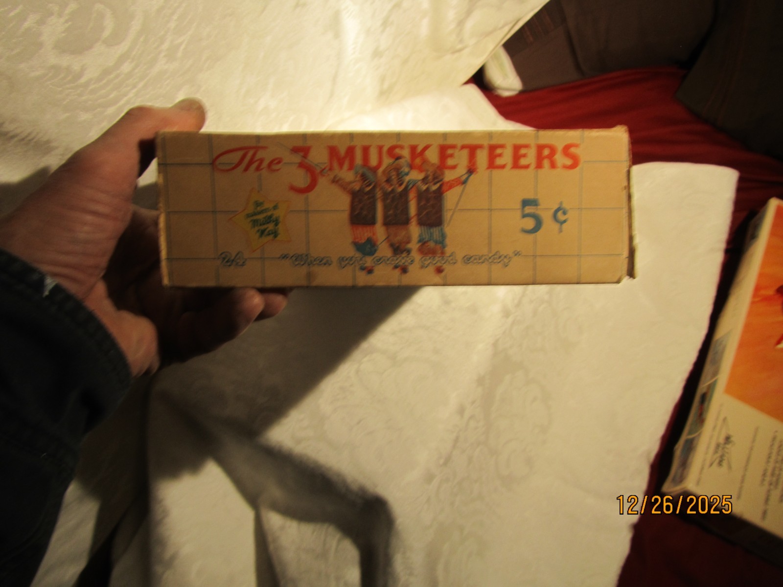 Milky Way Confections The Three Musketeers 5 Cent Empty Box