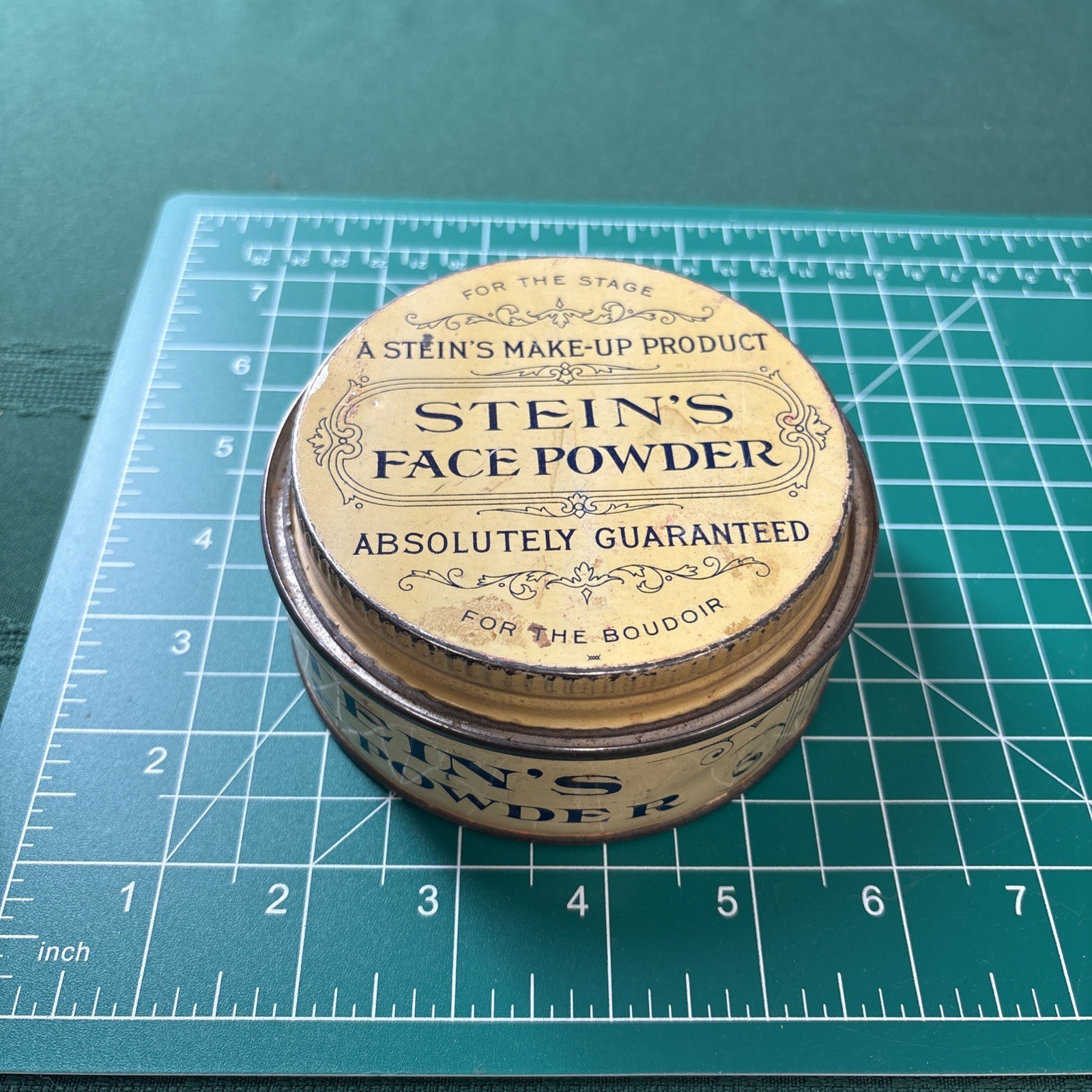 Vintage Stein’s Face Powder Make Up Tin For The Boudoir M. Stein Cosmetic Co NY