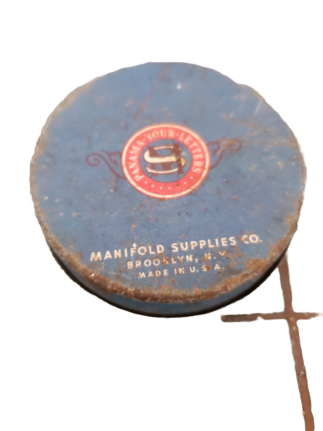 Panama Typewriter Tin by Manifold Supplies Co Brooklyn, New York Vintage
