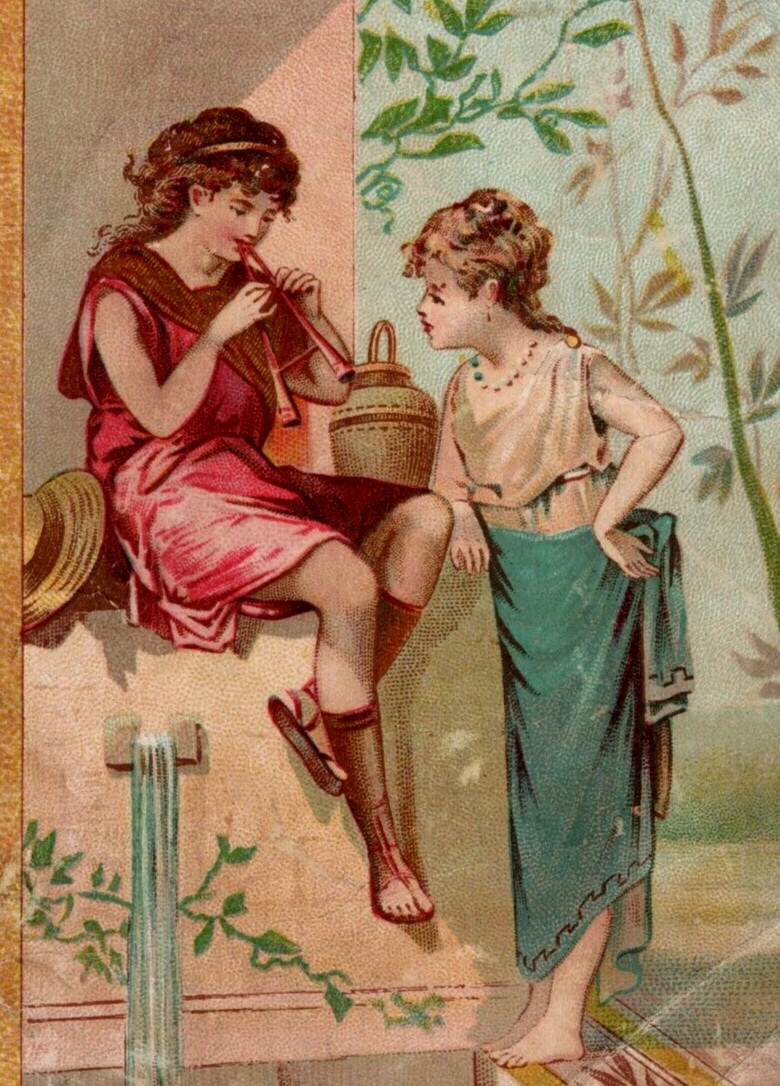 1880s J.L. Hudson Department Store Grecian Girls #7C