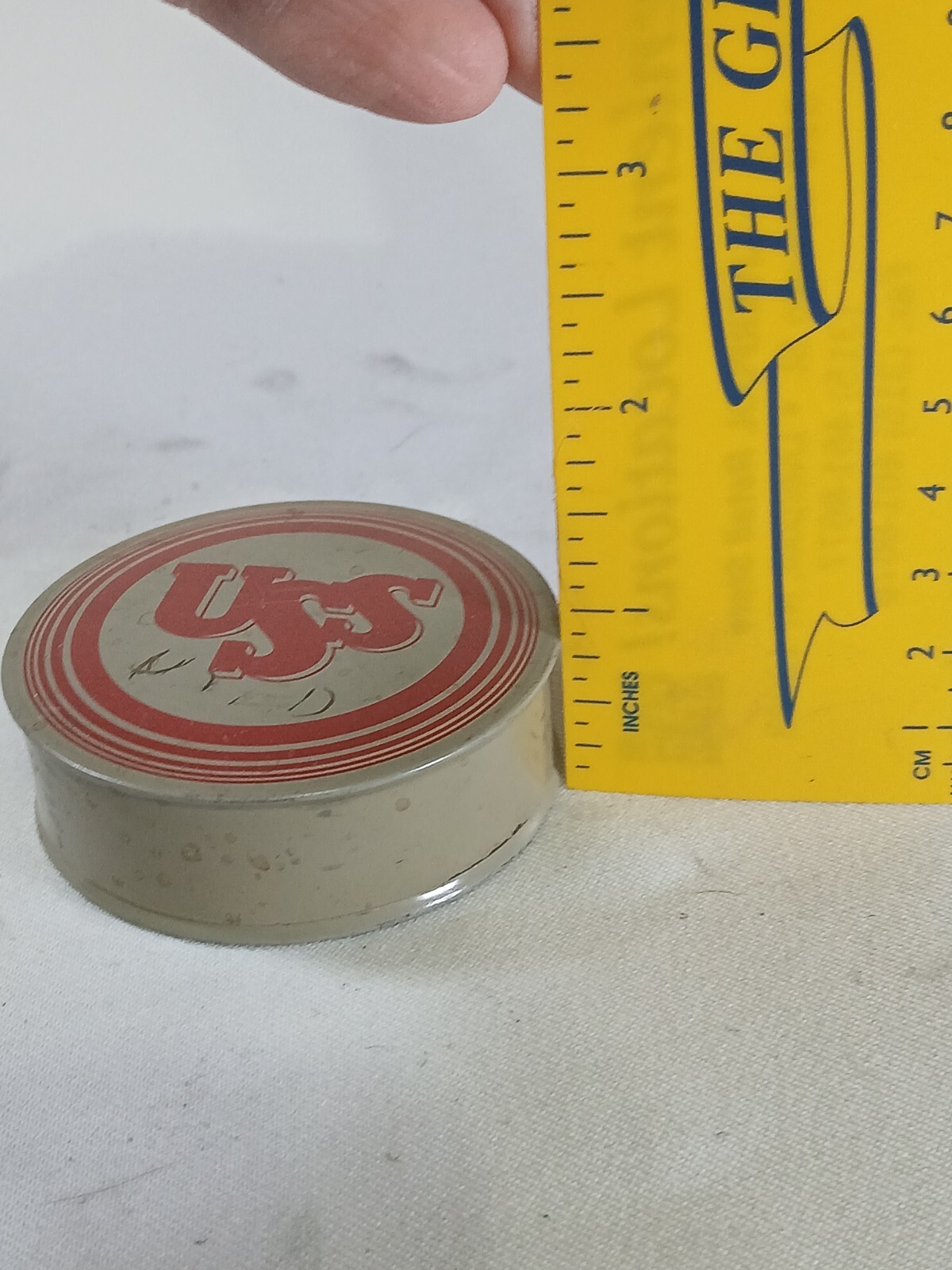 VINTAGE U.S. STEEL TIN, UNITED STATES STEEL, PITTSBURGH PA
