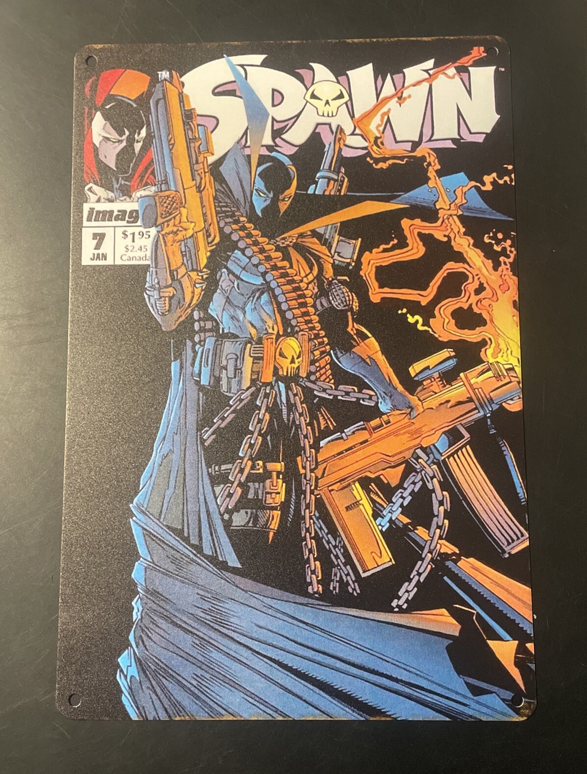 Spawn #7 Comic New Metal Wall Signs 12″x 8″ Brand 🆕 Ready to Hang ⚒️
