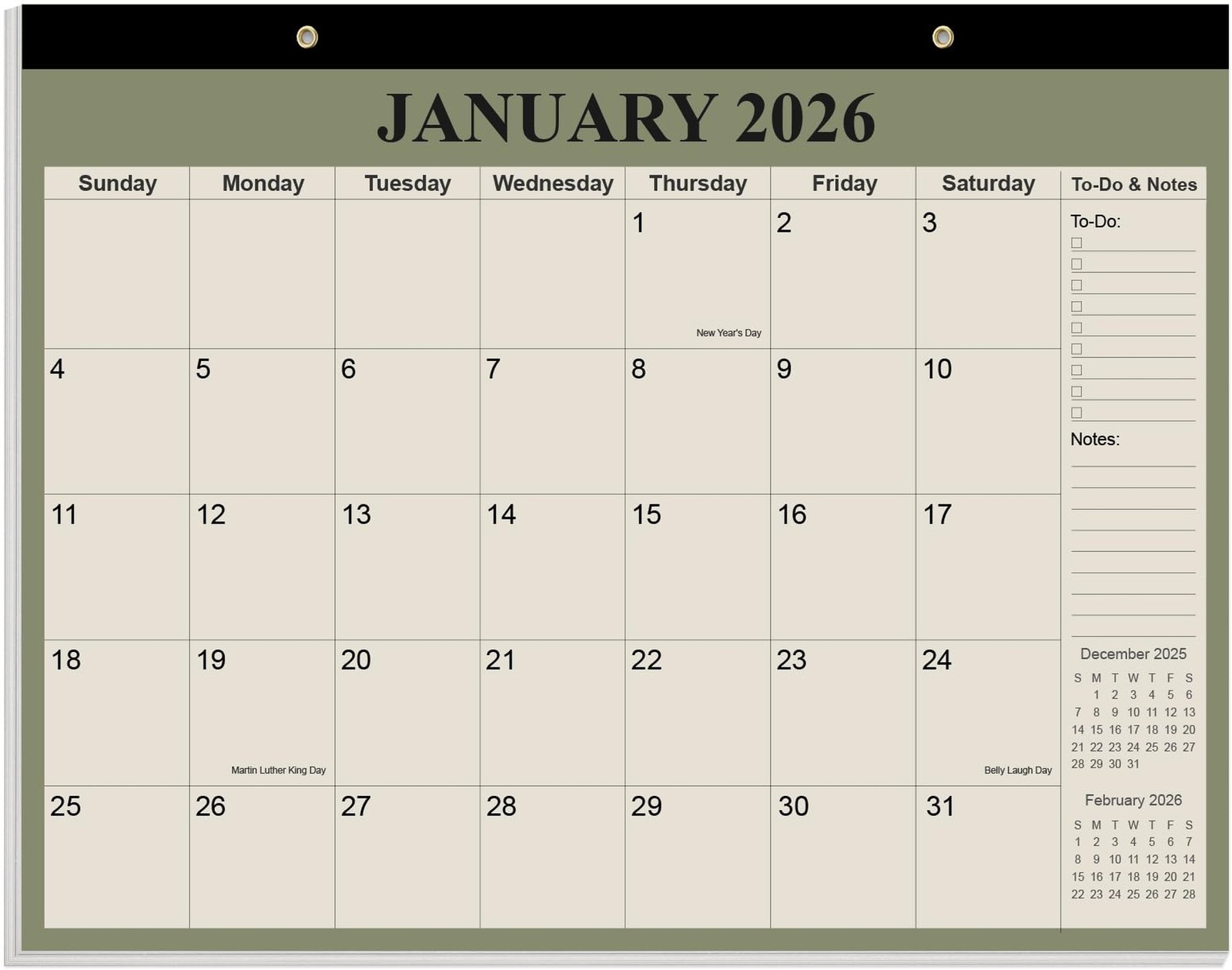 Desk Calendar 2026 – Calendar 2026-2027 from January 2026 to June 2027, 18 Mo…