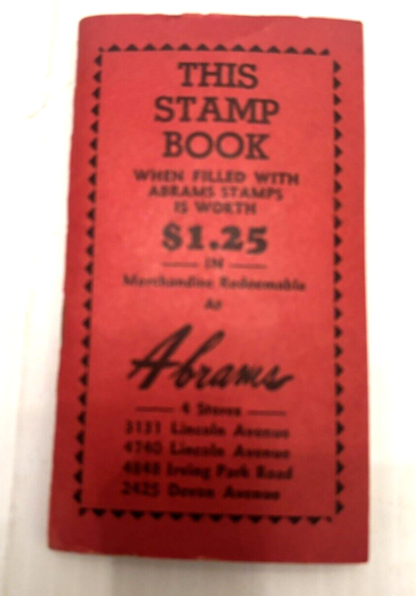 Abrams Department stores Stamp – USA Merchant trading store stamp Book NC SC