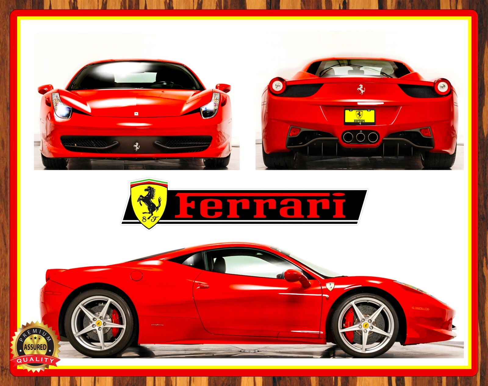 2011 Ferrari 458 Italia – Supercar – Metal Sign 11 x 14