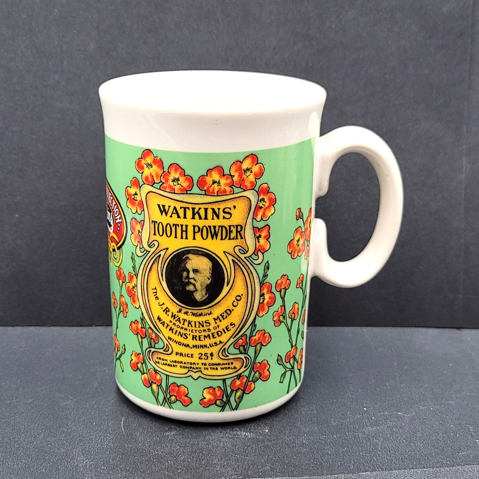Watkins Tooth Powder Coffee Mug Heritage Collection 1992 Vintage Collectable