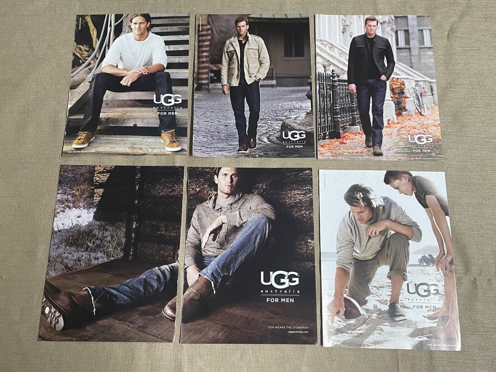 UGG Tom Brady magazine advertisement 8 Ads from 2012 Advertisements
