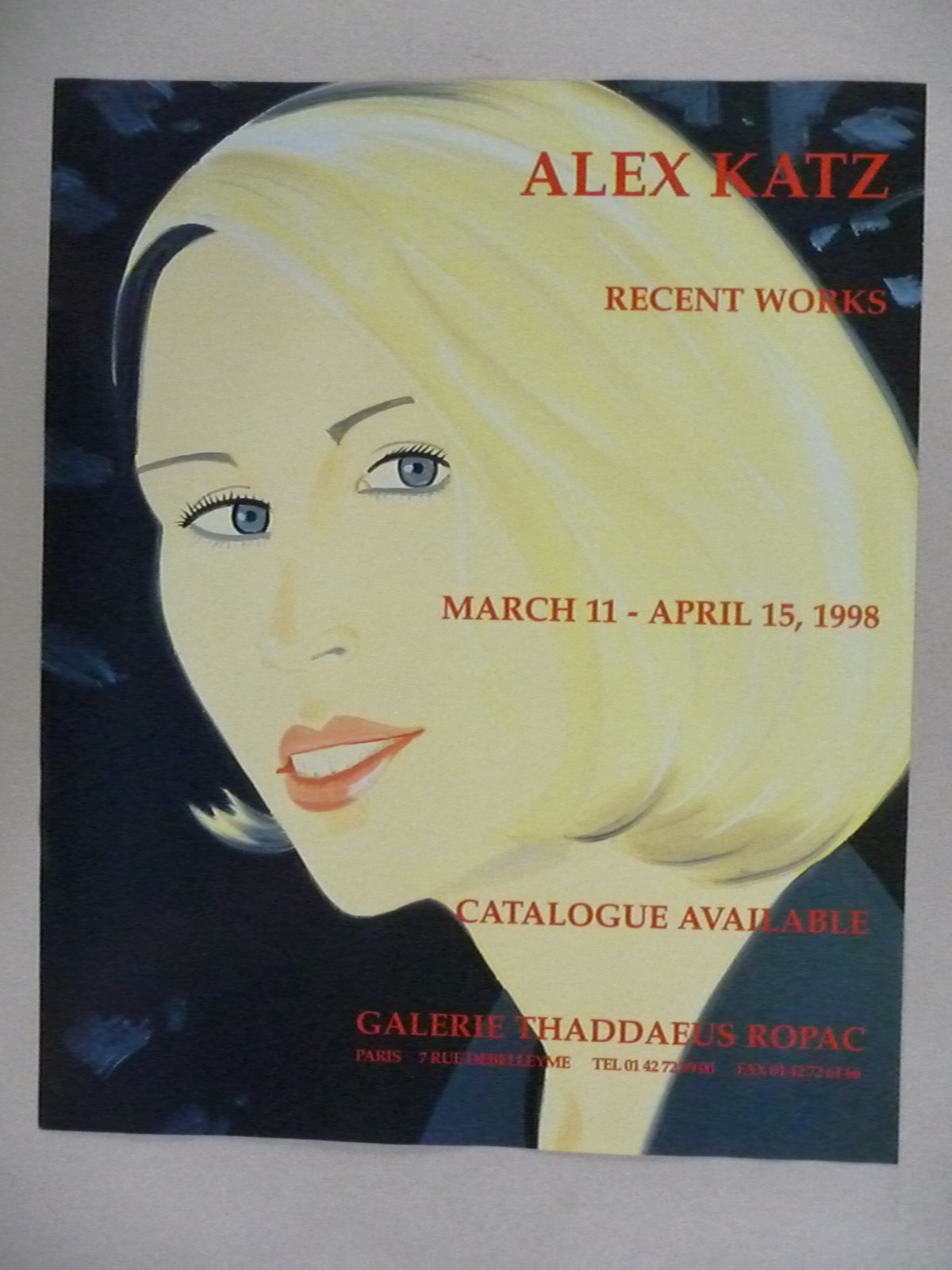 Alex Katz MAGAZINE AD – 1998