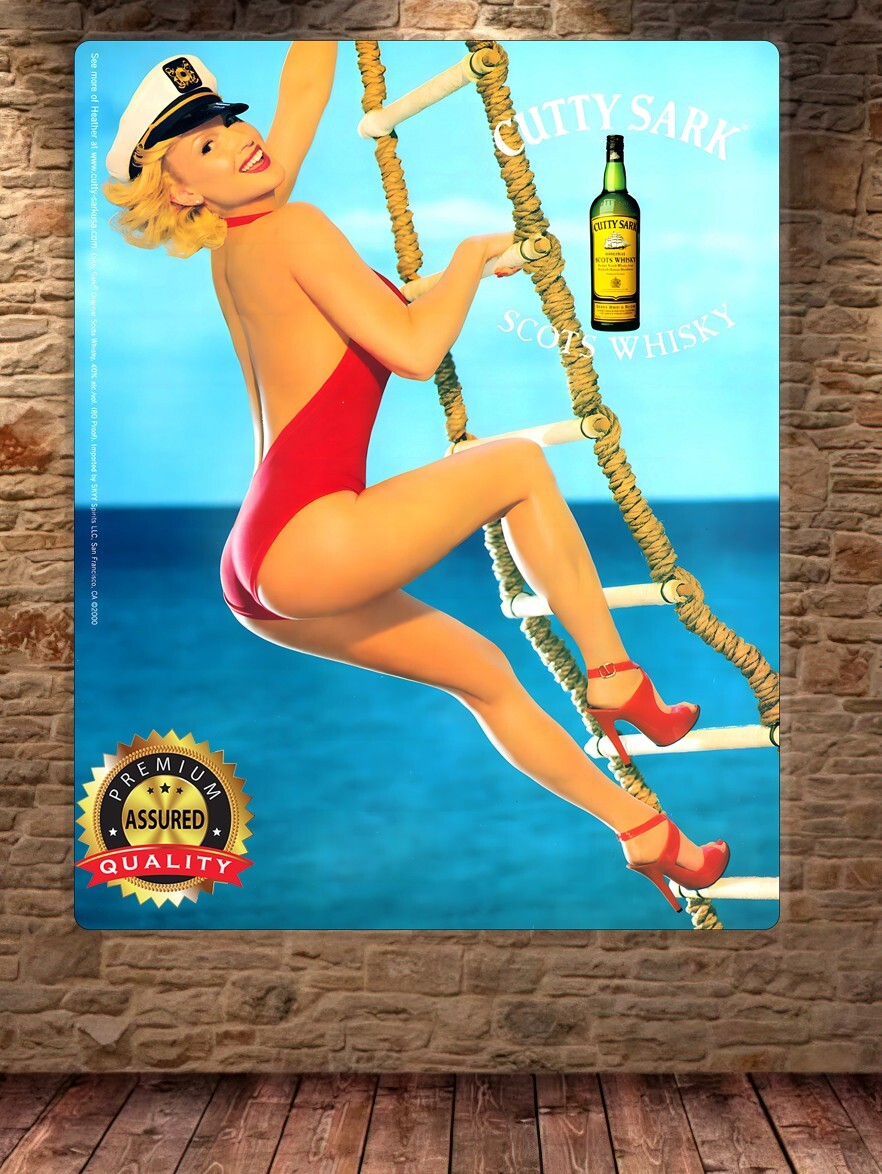 Cutty Sark – Scots Whisky – Rare – Metal Sign 11 x 14