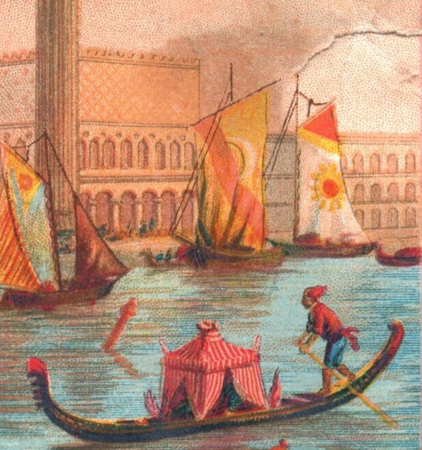 1880s J.H. Yerbury Dyer & Cleaner Venice & Volcano Scenes Lot Of 2 F132