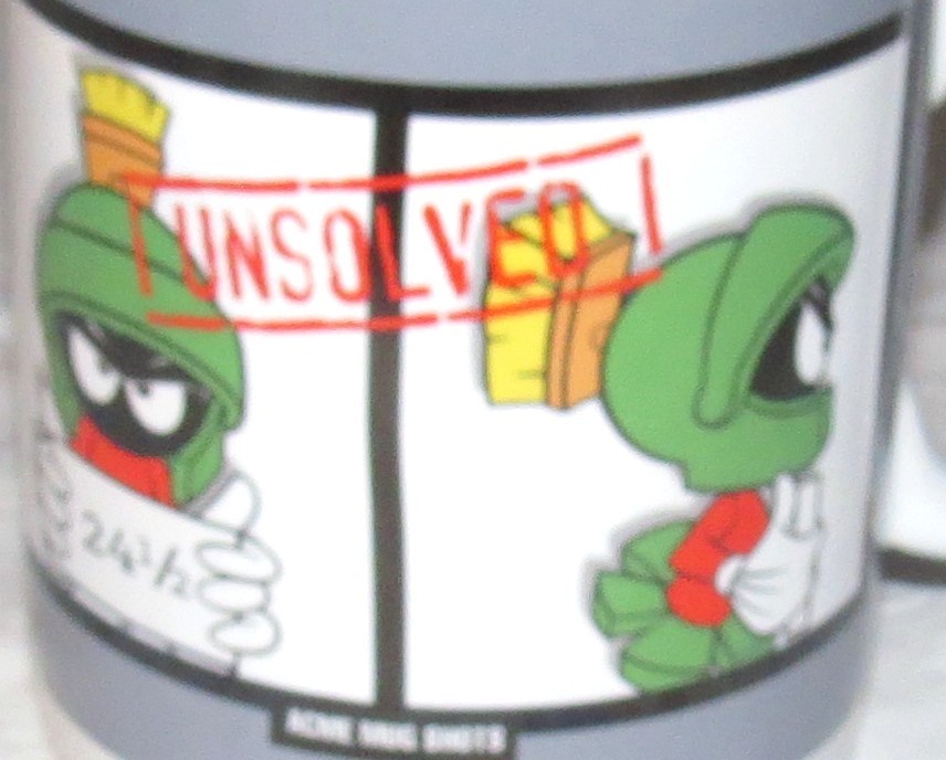 Warner Bros Studio Store Suspect: Marvin the Martian Large 5 inch Ceramic Mug