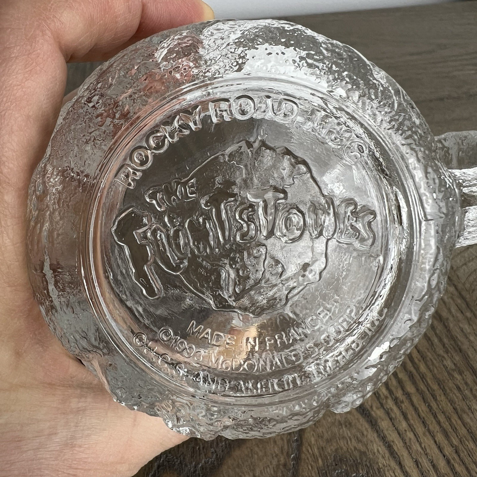 Vintage 1993 McDonald’s The Flintstones Glass Mug/coffee Cup Made In France 2 Pc