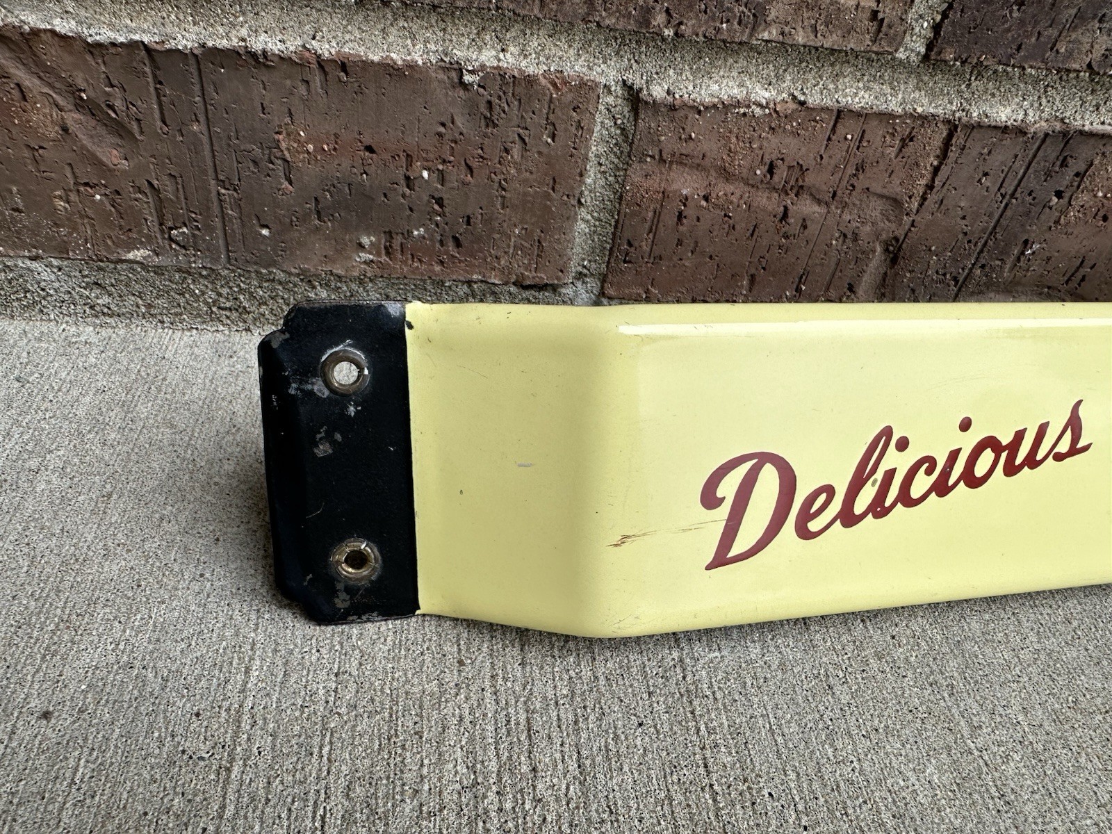 VINTAGE ORIGINAL 1930’s – 40’s SALADA TEA PORCELAIN DOOR PUSH SIGN DOUBLE SIDED