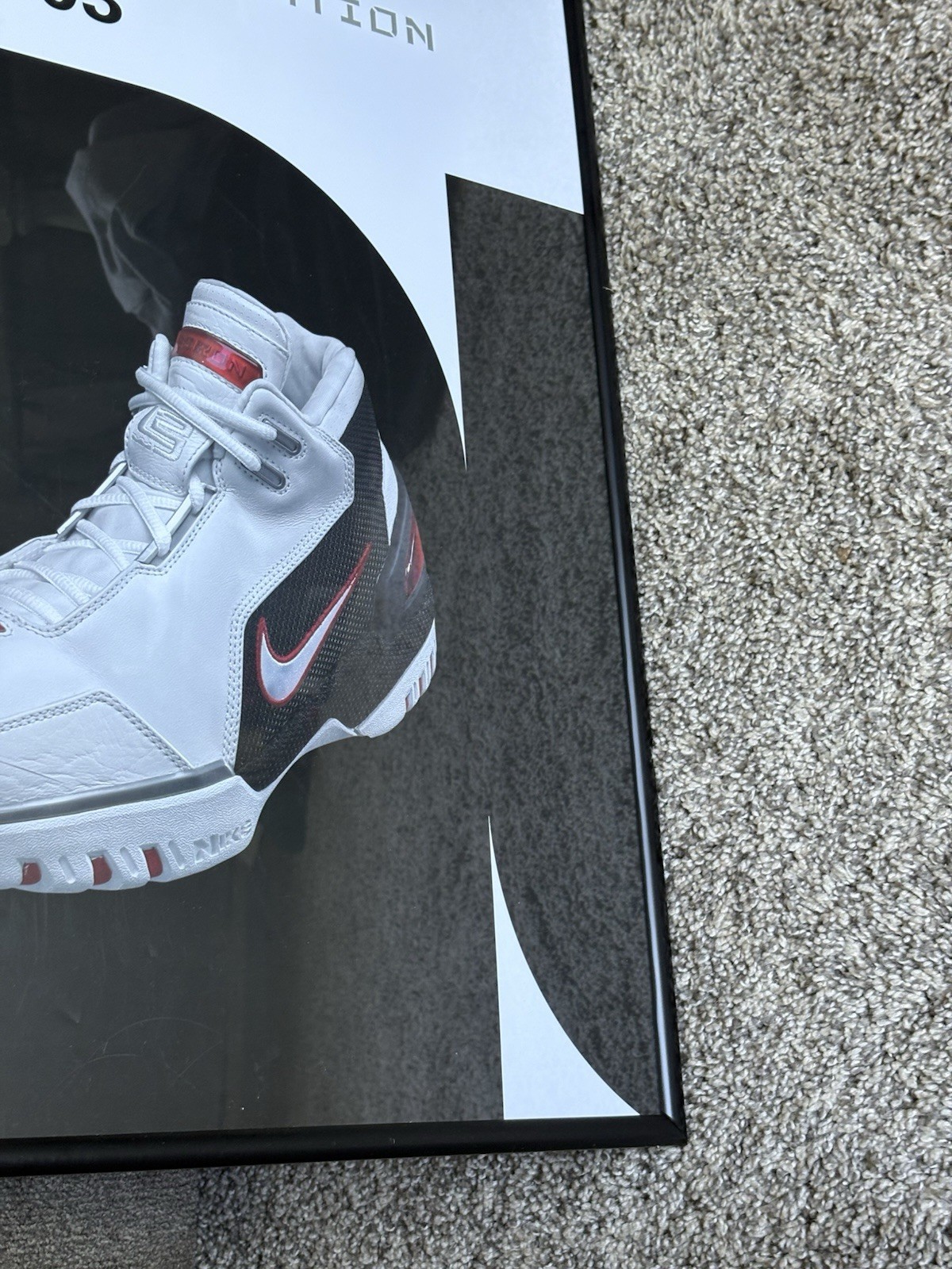 NIKE 2003 LEBRON JAMES ZOOM GENERATION SNEAKER ROOKIE PROMO POSTER DISPLAY SIGN