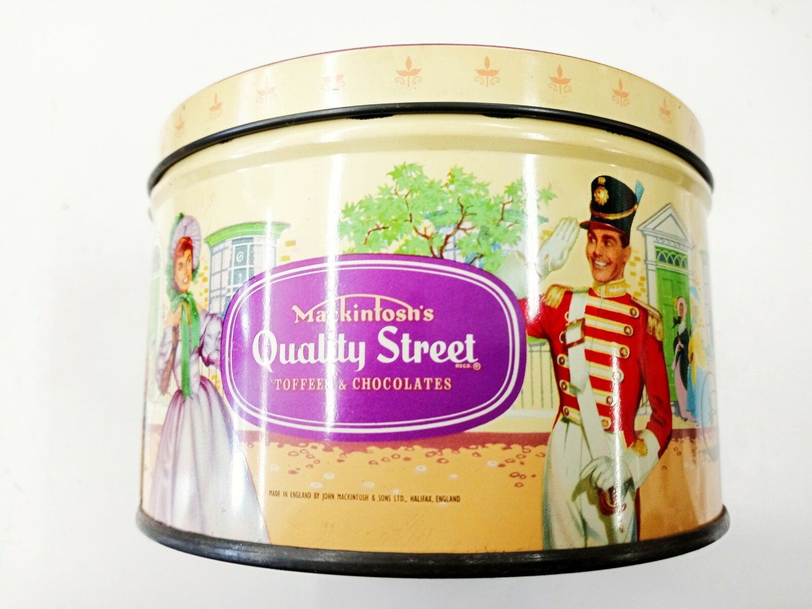 Vintage Mackintosh’s Quality Street Toffees & Chocolates Tin England Collectible