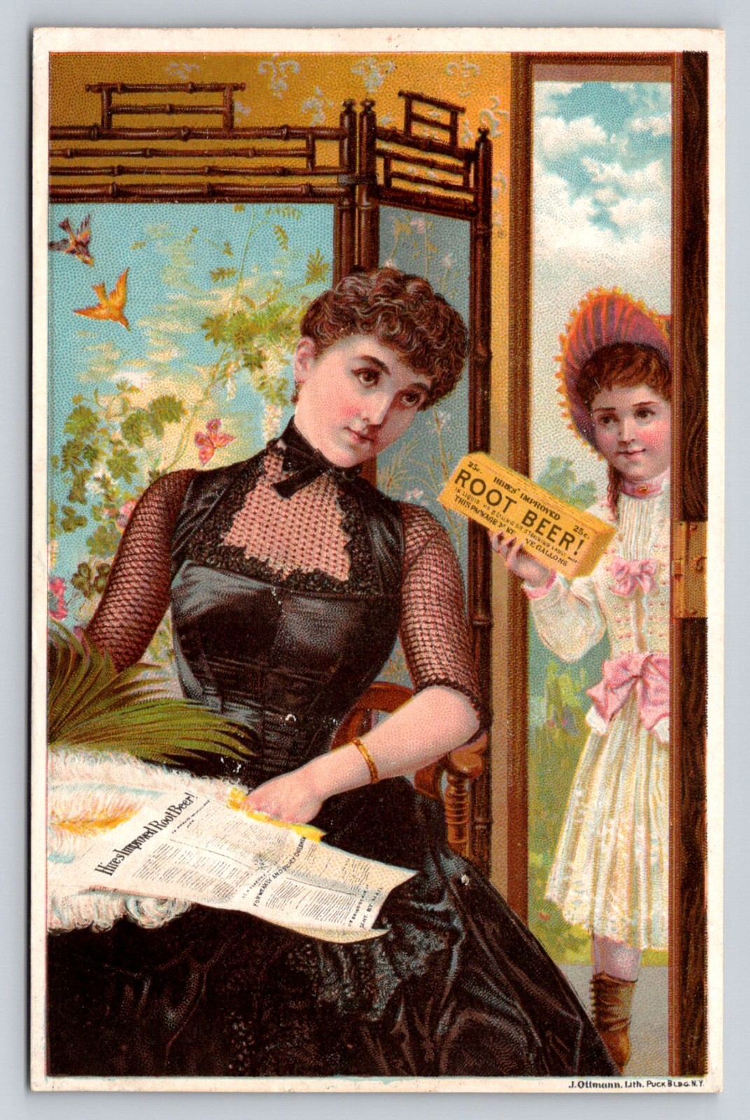 Hires Root Beer Girl Woman D S Carpenter Apothecary Middletown Springs P6