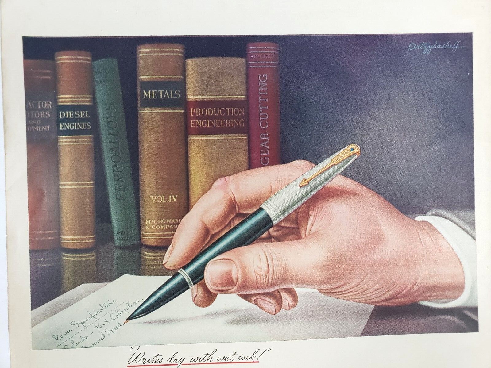 Parker 51 Pen Co Vintage 1944 Writing Instrument WI Books Wait Due To WWII