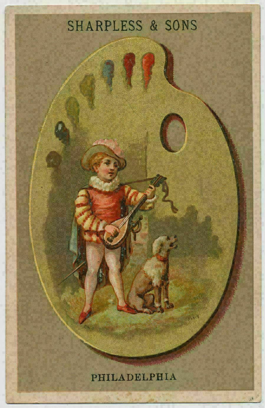 Sharpless & Sons, Importers, Retailers Dry Goods – Victorian Trade Card ca.1880