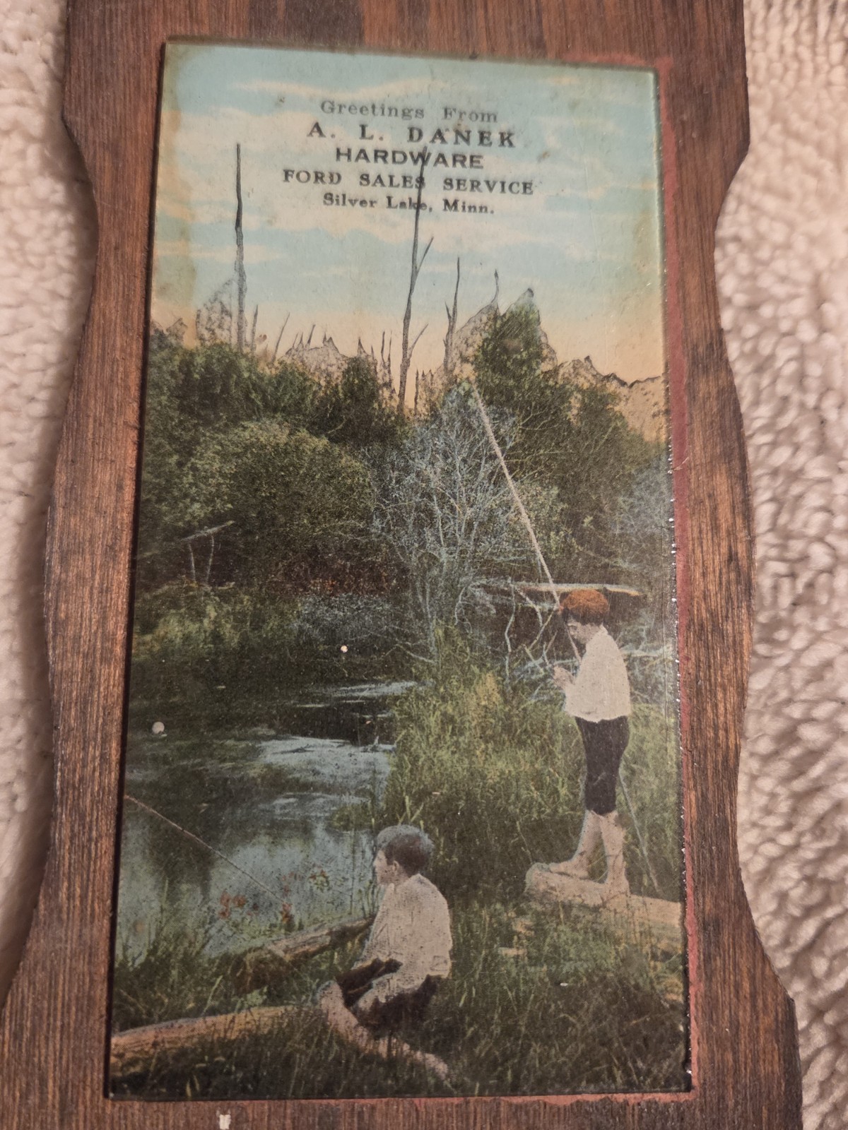 1920s-30s Danek Hardware Advertising Picture Ford Sales Silver Lake Minnesota