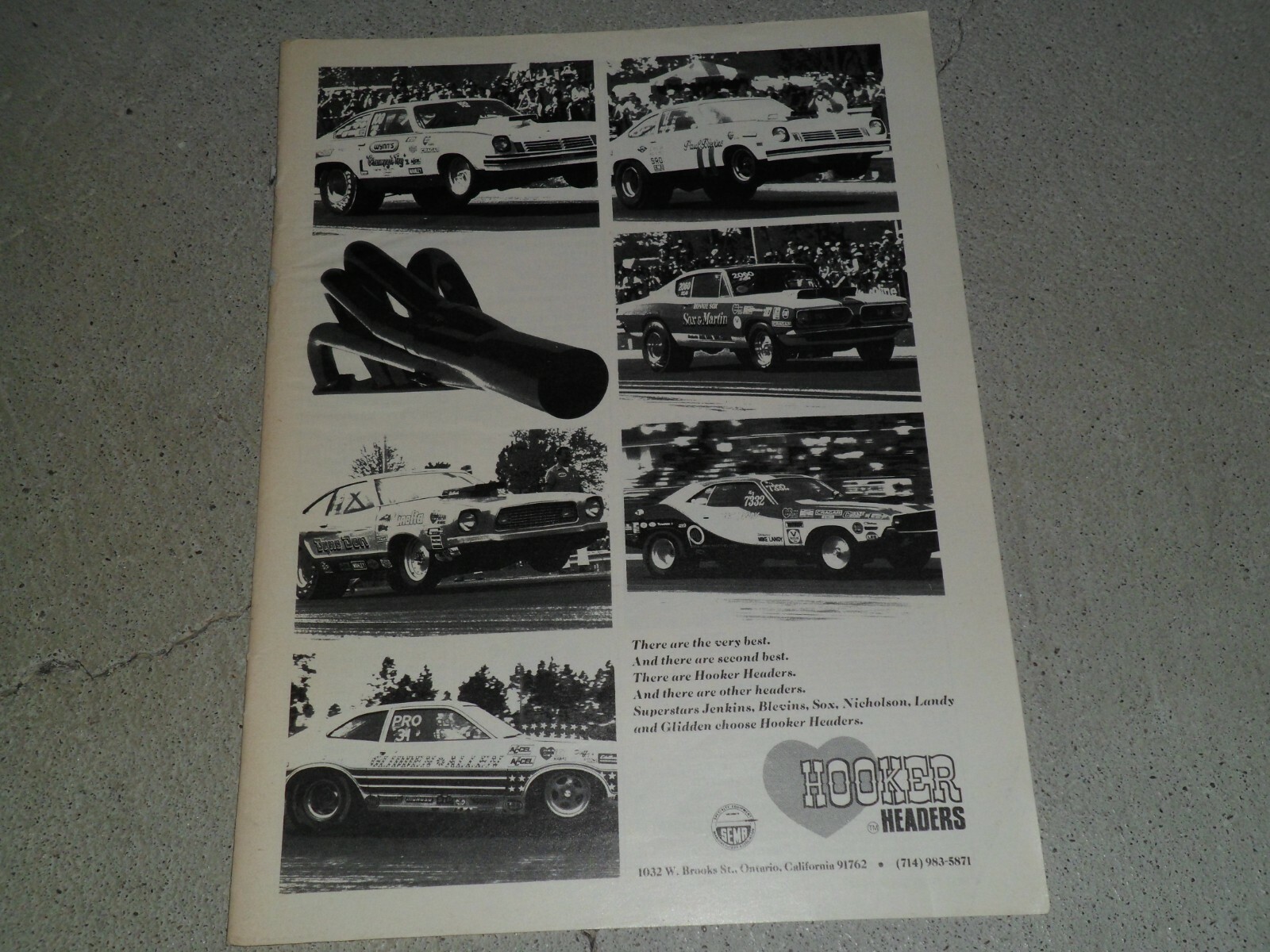 1974 HOOKER HEADERS #3 AD / ARTICLE