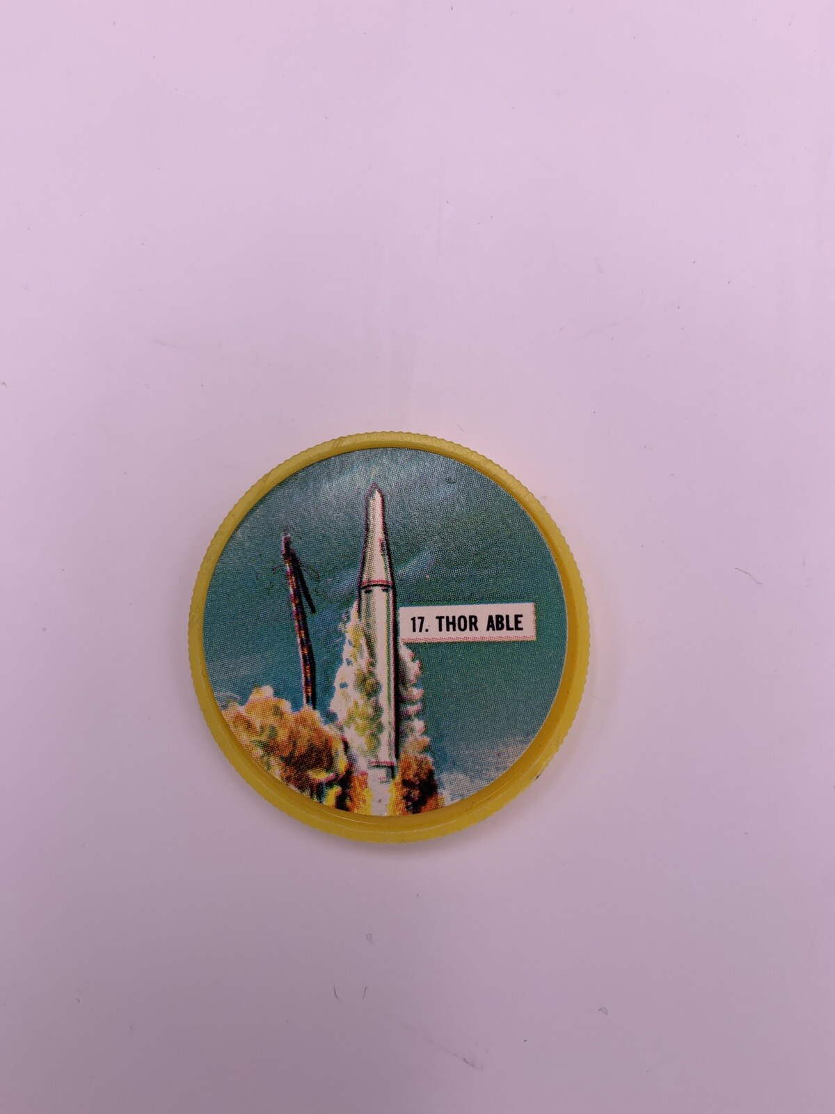 1960s KRUN-CHEE Corn Chips Space Coins #17 Thor Able