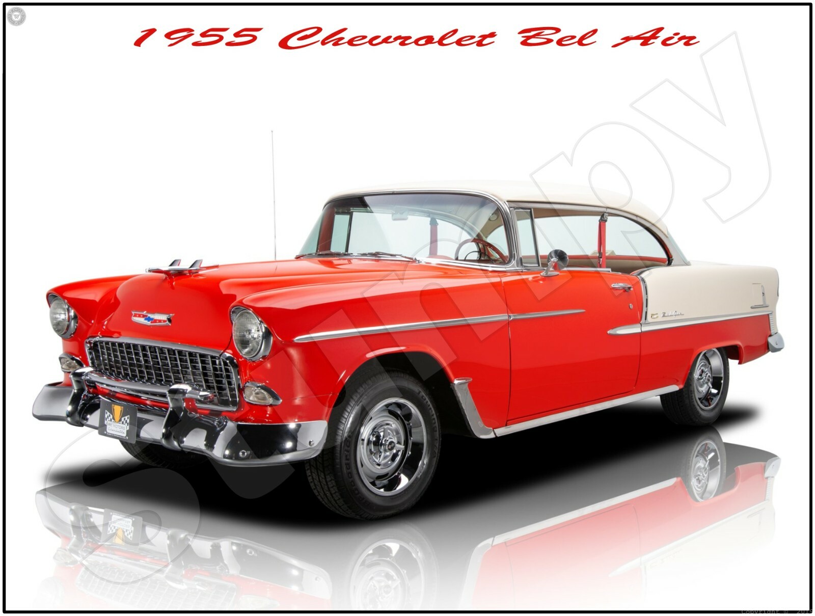 1955 Chevrolet Bel Air Metal Sign 9″ x 12″ or 12″ x 16″