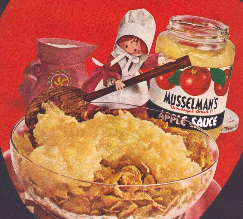 Musselmans Pennsylvania Dutch Apple 1962 Vintage Print Ad Apple Capital USA