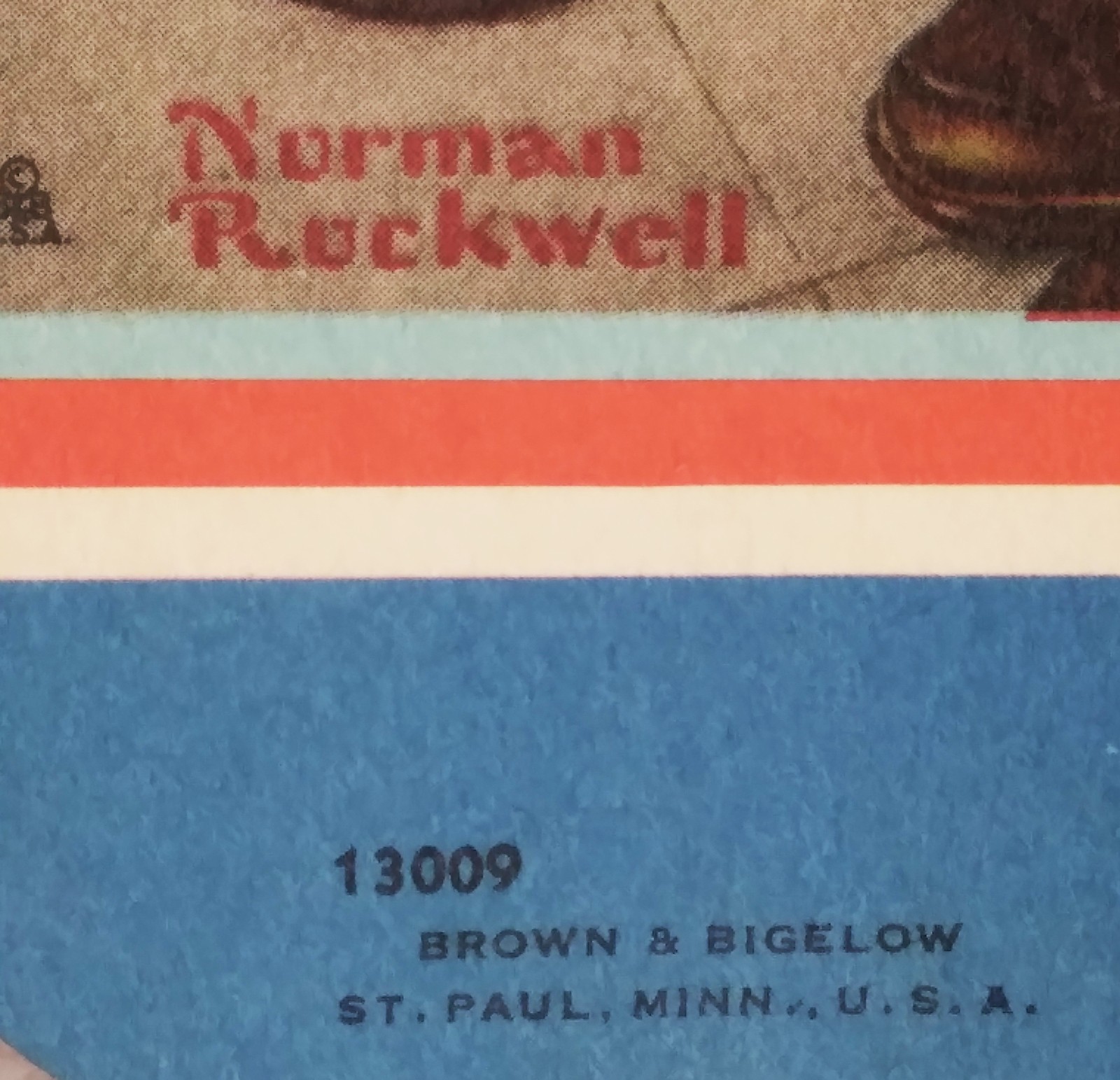 c1945 Hand Fan “A Scout Is Friendly” by Norman Rockwell – ad Peoples Insurance