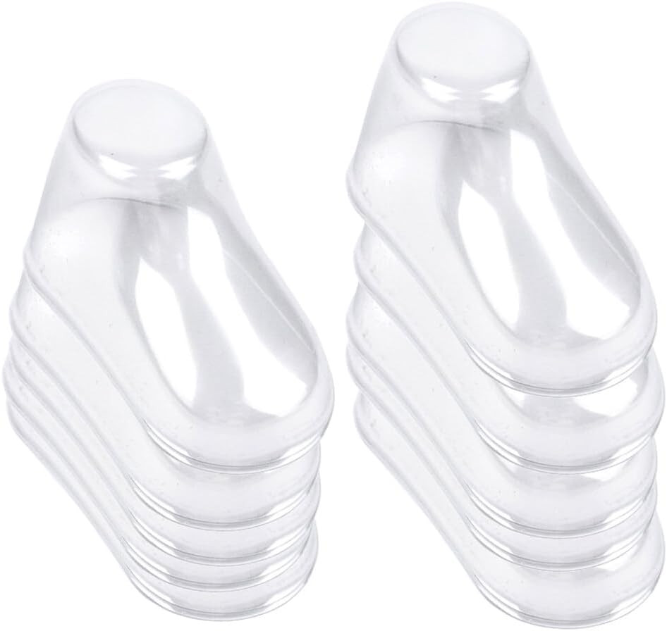 40 Pcs Clear Plastic Baby Feet Display Forms 9cm Toddler Shoe & Sock Supports