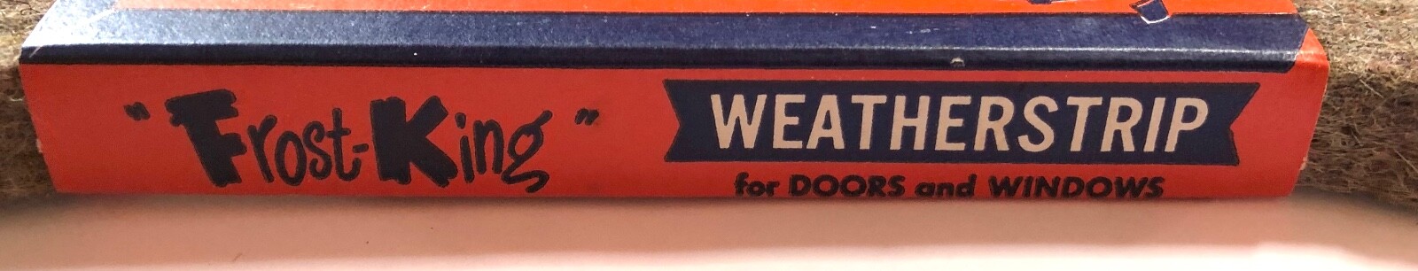 Vintage General Store Hardware Weatherstrip, unused, 1940s/50s, 25¢ price tag