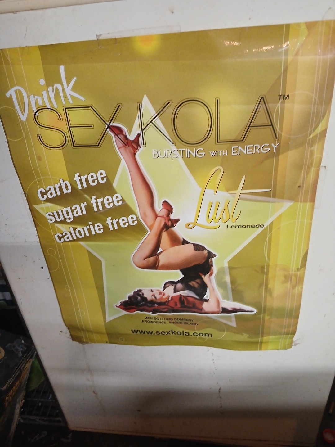 2 sex Kola brand advertising posters from the store in both indecent shape…
