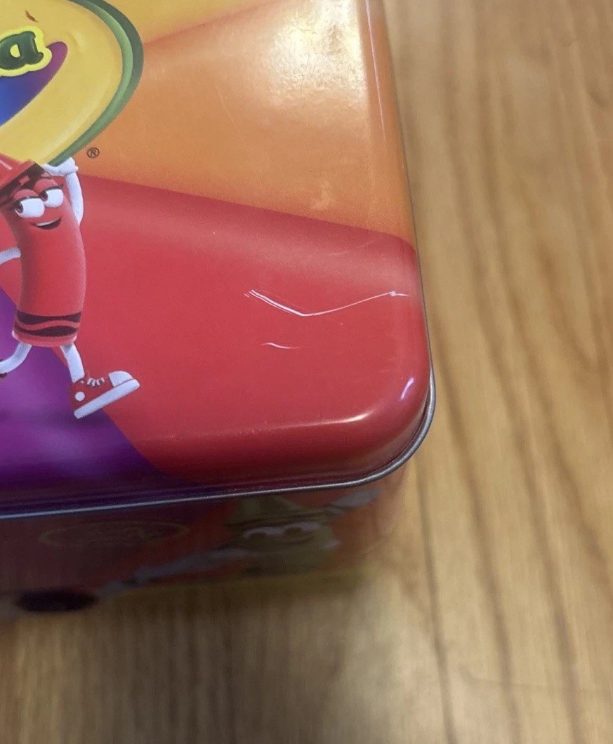 Hallmark Crayola Crayons Tin With Sharpener Organizer Storage Rare