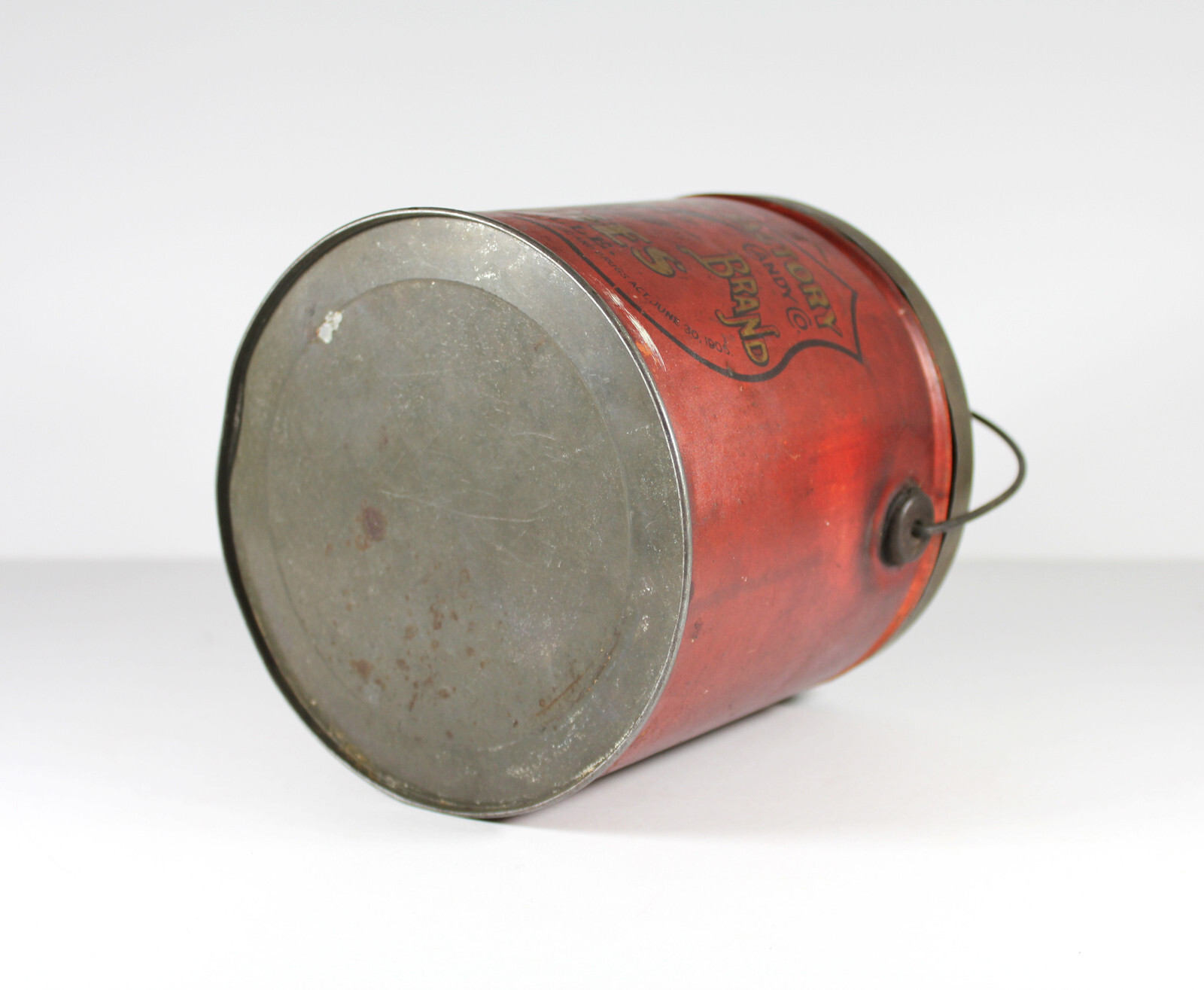Antique 1906 EAGLE BRAND CANDY TIN Frank A Menne Advertising Louisville KY Ad