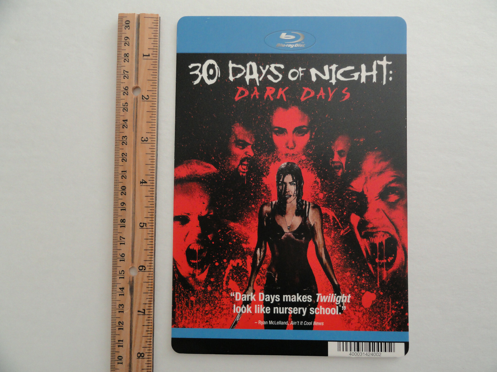 30 DAYS OF NIGHT : DARK DAYS – BLOCKBUSTER VIDEO BLU-RAY BACKER CARD 5.5″X8″