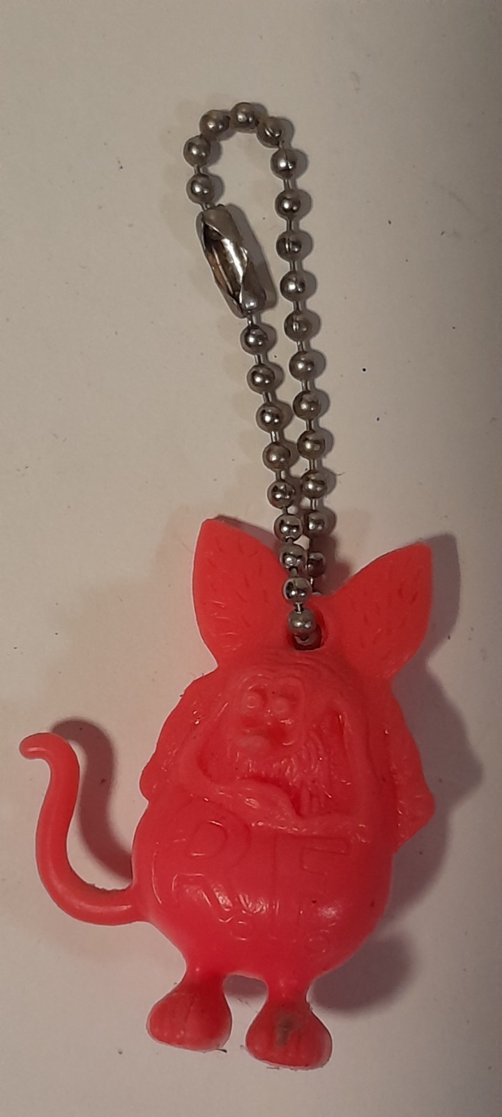 1984 Rat Fink Gumball Charm Pink Keychain Big Daddy Ed Roth