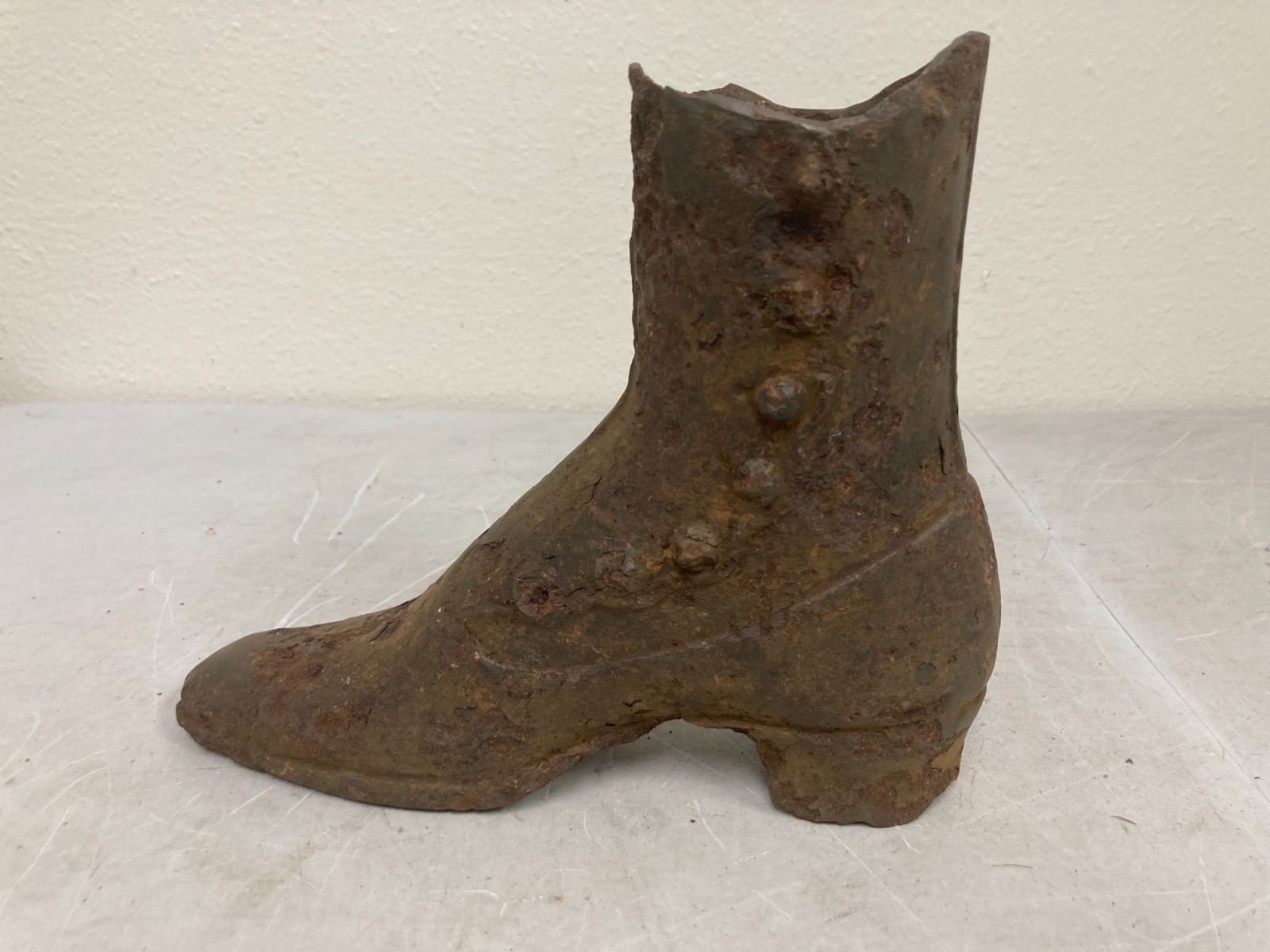 19th Century Antique American Cast Iron Dress Form Boot Sho Display