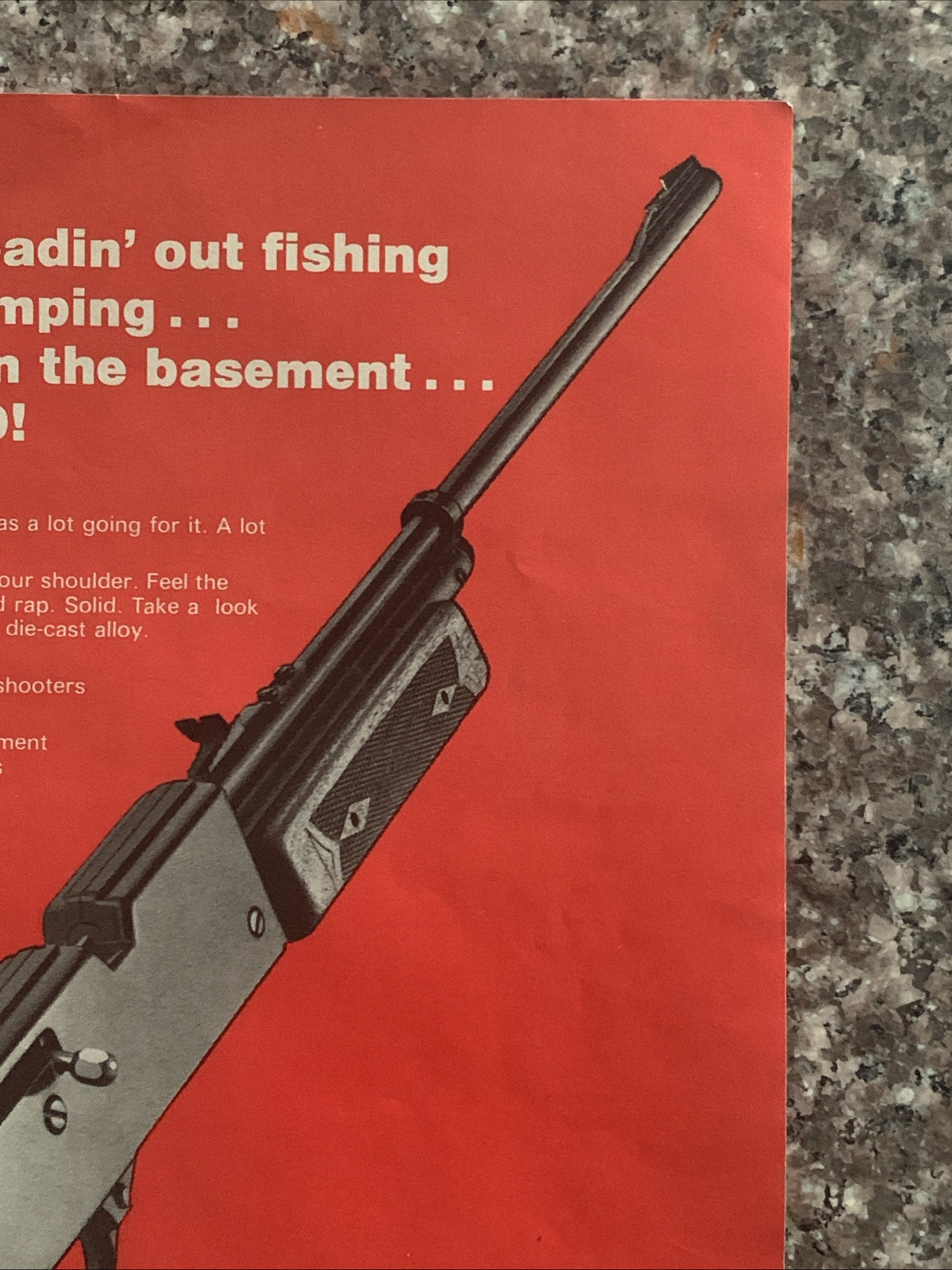 1973 Crosman 760 Powermaster Pellet BB Gun PRINT AD Coleman – Its Time VTG 1970s
