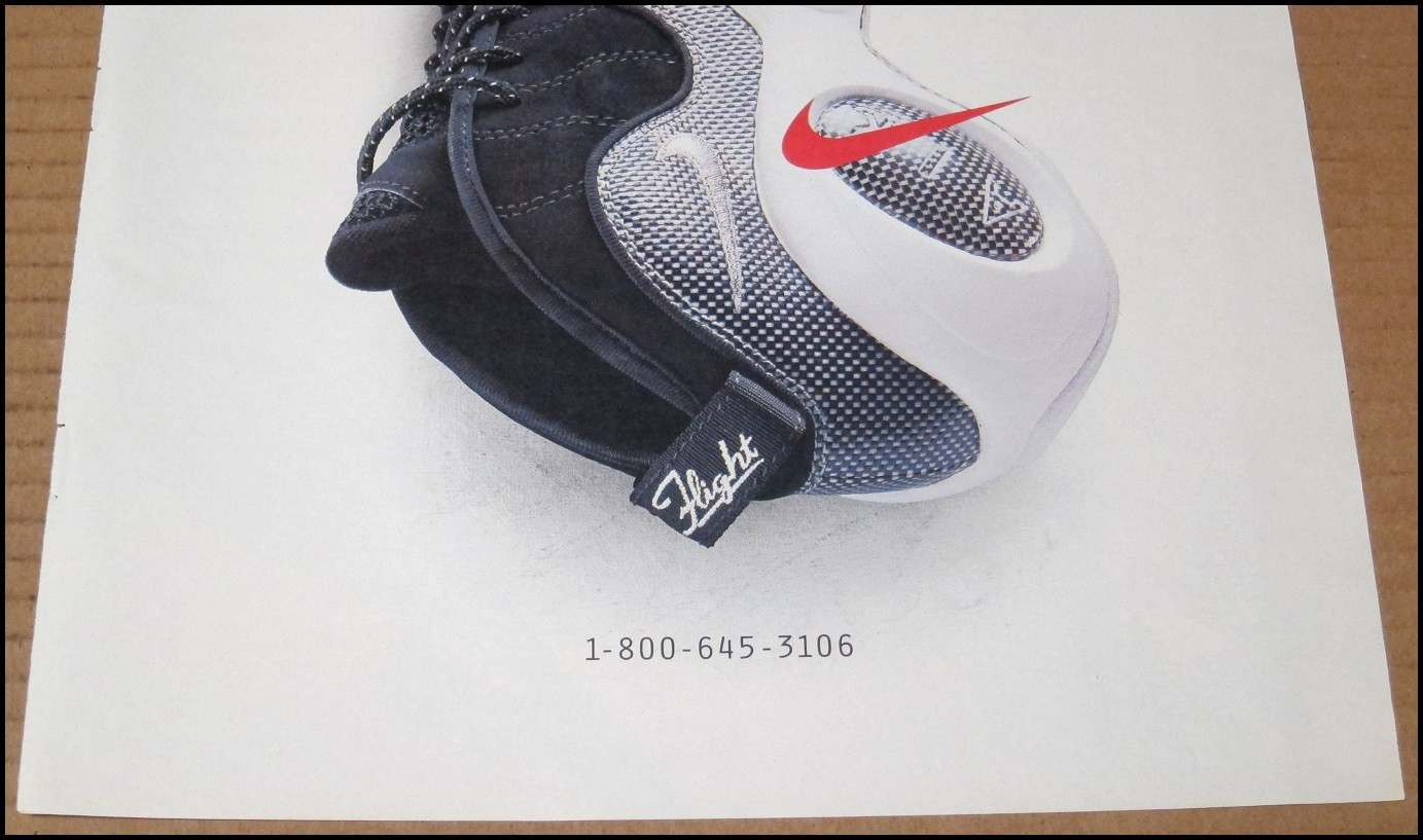 1995 Nike Air Zoom Flight 95 Shoes Print Ad Phone Number Shoe Advertisement VTG