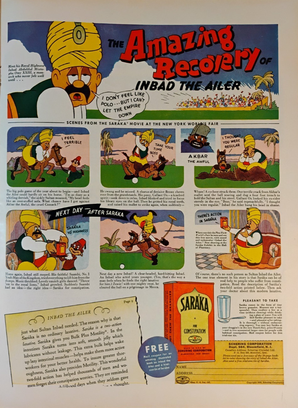 1939 SARAKA Inbad “The Ailer” ORIGINAL Print Ad Unframed 10 1/2 x 14