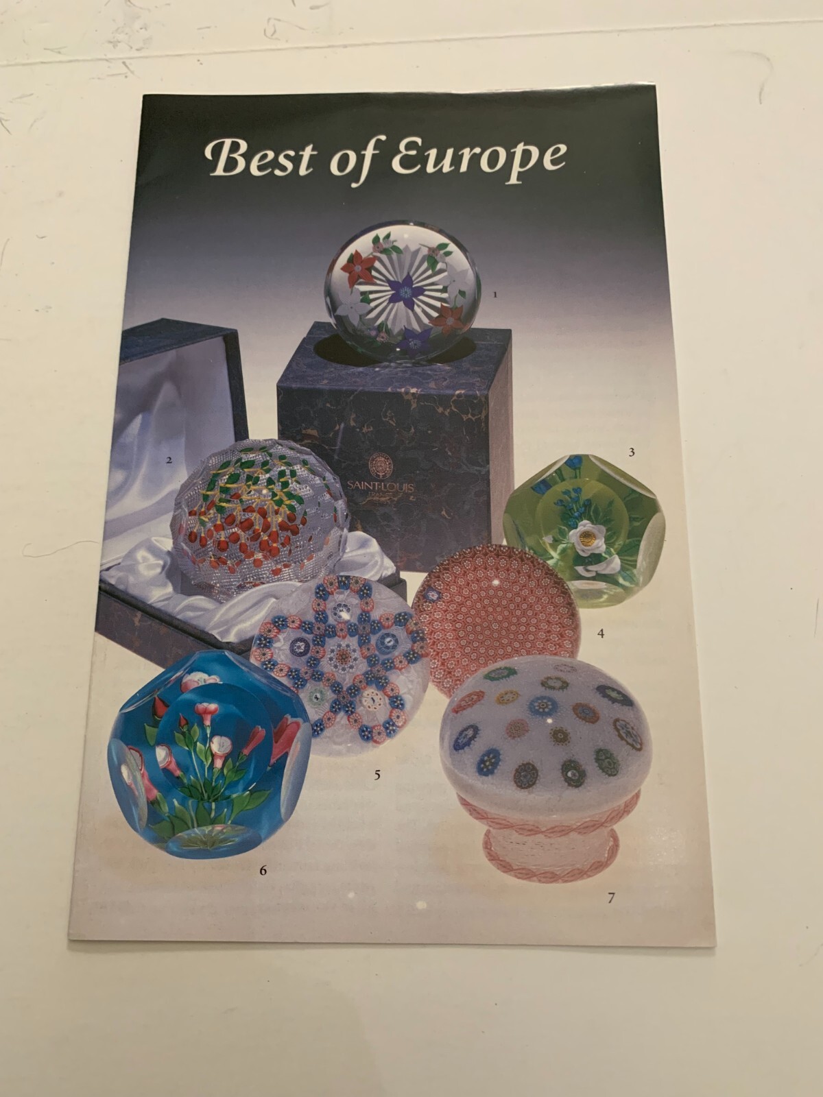 Vintage L.H Selman Ltd. Glass Paperweight Brochure St. Louis Baccarat Perthshire