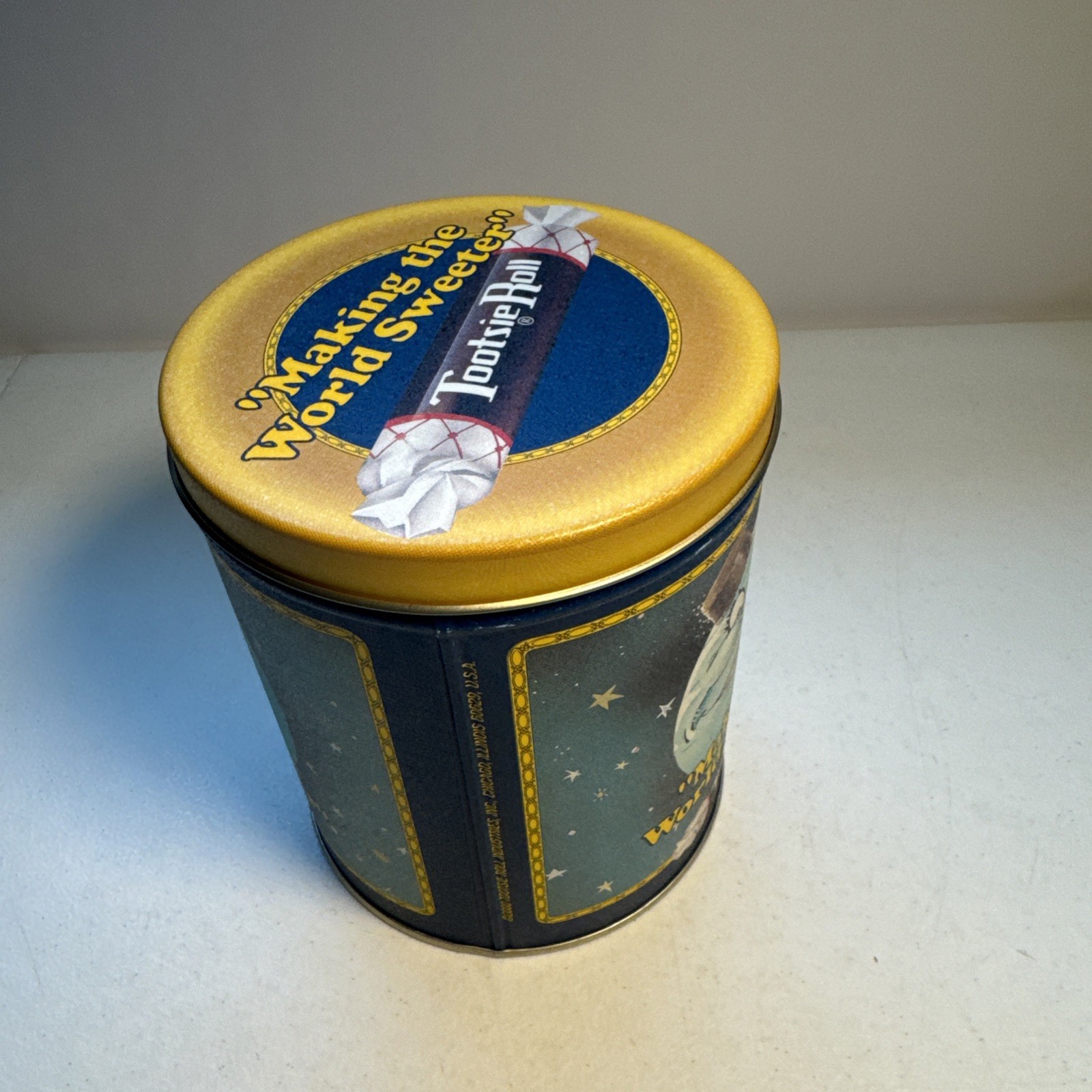 Vintage Tootsie Roll Limited Edition Tin from 2000; “Making The World Sweeter”